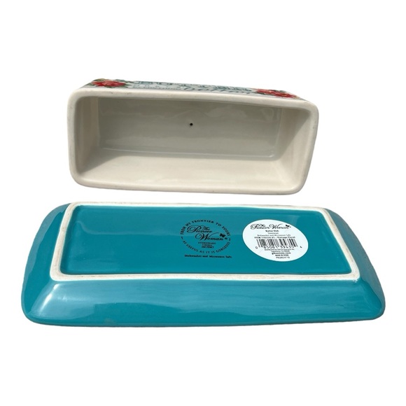 SOLD Vintage Floral Pioneer Woman Butter Dish - Picture 4 of 5